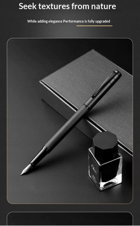 Pióro wieczne LuoShi z metalu z wzorem smoczych łusek stalówka 0.4