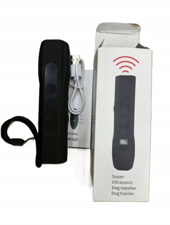 Ultradźwiękowe urządzenie treningowe odstraszacz psów i kotów z diodą LED