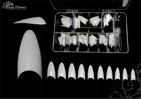 Tipsy Szpic białe kasetka 120 Szt. bezrantowe