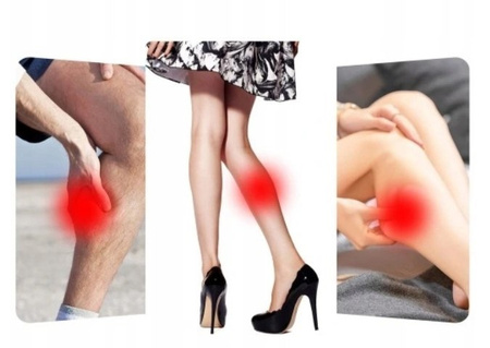 Masażer nóg do krążenia i łagodzenia bólu, masażer kompresyjny łydek czarny