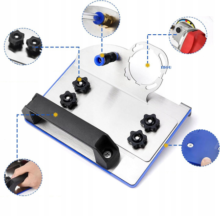 STOJAK DO SZLIFIERKI KĄTOWEJ 45° REGULOWANY UCHWYT NA SZLIFIERKĘ KĄTOWĄ