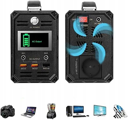 POWER BANK Flashfish G300 300W 222Wh 60000mAh Przenośny generator solarny