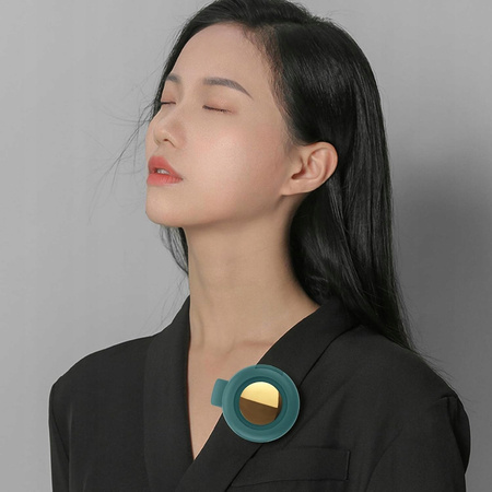 Bezłopatkowy mini wentylator na szyję z klipsem – bezprzewodowy