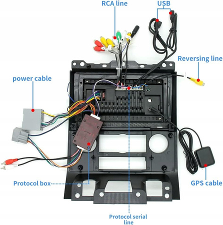 Radio samochodowe Android 14 Ford Escape 2009 WIFI 2/32GB 2-DIN GPS BT