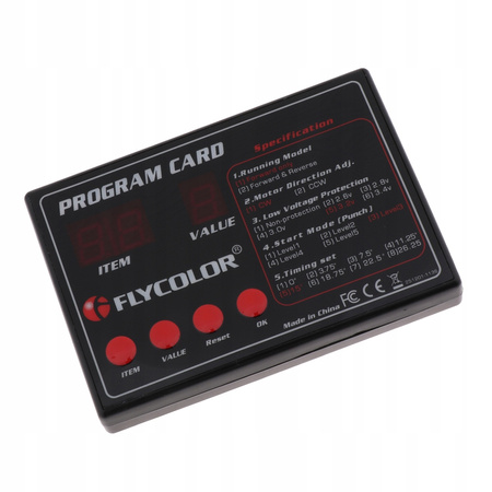 Karta programująca dla RC Car ESC Brushless