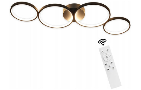 Lampa sufitowa LED z pilotem ściemniana, zmiana koloru nowoczesny design