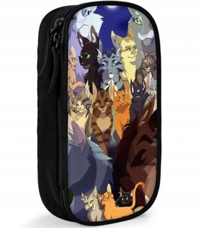 Piórnik Saszetka z Motywem Kotów – Kolorowy, dla Dzieci i Młodzieży