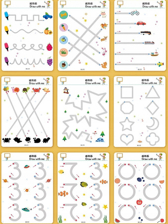 RYSOWANIE PO ŚLADACH MONTESSORI NAUKA PISANIA