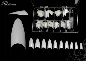 Tipsy Szpic białe kasetka 120 Szt. bezrantowe