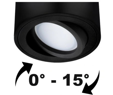 OPRAWA HALOGENOWA OKRĄGŁA NATYNKOWA RUCHOMA BIAŁA 50mm