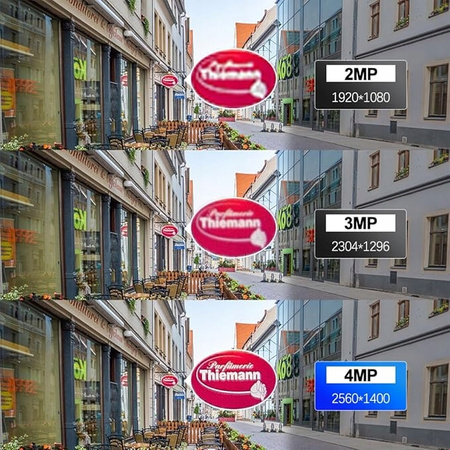 Zestaw monitoringu 5 kamer IP 2Mpx WiFi