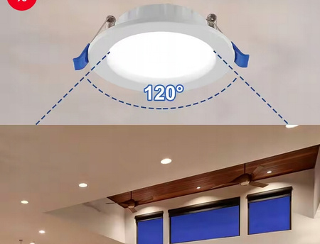 PANEL LED SUFITOWY PODTYNKOWY OKRĄGŁY 5W ciepła barwa
