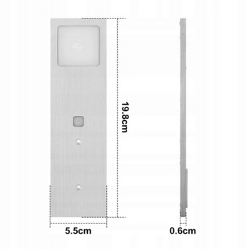 Oprawa podszafkowa LED w kolorze srebrnym 5W - bardzo płaska lampa kuchenna