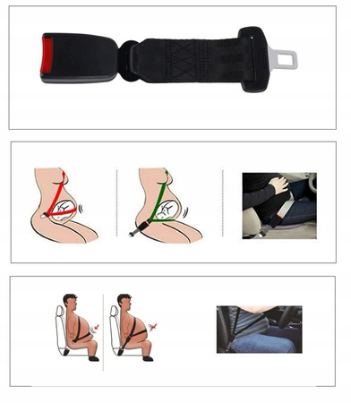 ZAPINKA PRZEDŁUŻKA PASA PRZELOTKA ADAPTER 36CM