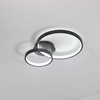 LAMPA LED PLAFON RING LAMPA SUFITOWA CZARNA 36W DO SALONU NOWOCZESNA 4500K