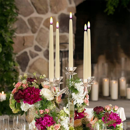 6x ŚWIECZKA LED RUCHOMY PŁOMIEŃ WKŁAD Z PILOT