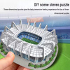 10X STADION PILKARSKI KLOCKI Z KOLEKCJI PUZZLE 3D 218 ELEMENTÓW