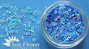 Kółka Mikro - Niebieski Dżinsowy Hologram - K27