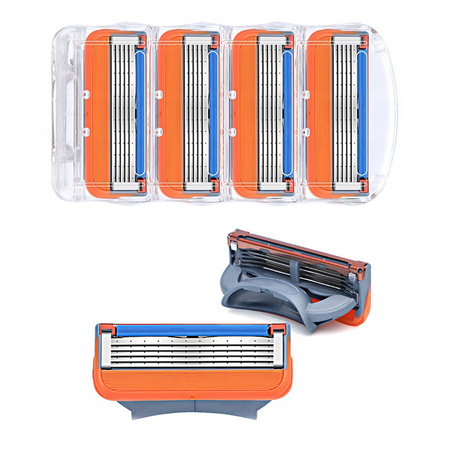 Ostrza do maszynki dla Gillette Fusion5 4szt komfortowe golenie