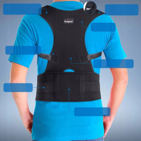 KOREKTOR WAD POSTAWY PROSTE PLECY ODDYCHAJĄCY UNIGEAR S