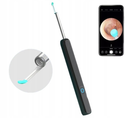URZĄDZENIE DO CZYSZCZENIA USZU, OTOSKOP KAMERA ENDOSKOPOWA SMART WiFi HD