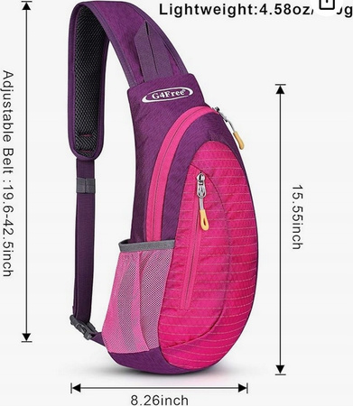 PLECAK SPORTOWY NA RAMIĘ TORBA LEKKI