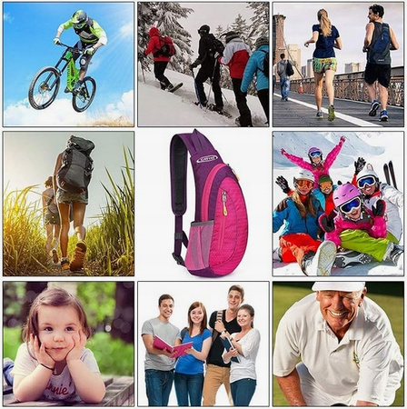 PLECAK SPORTOWY NA RAMIĘ TORBA LEKKI