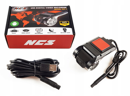Kamera samochodowa NCS HD DVR czarna