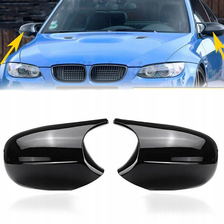 Nakładki obudowa lusterka BMW E90 E91 E92 E93 Przedlift M3 Style Czarne
