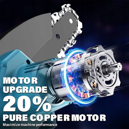 Piła łańcuchowa Jemi Tool bezprzewodowa 6 cali do ogrodu i drewna