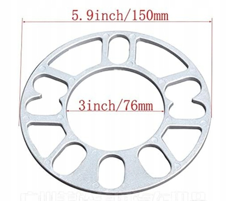 Dystanse do felg aluminiowych – uniwersalne, aluminiowe 10 mm (2 szt.)