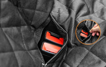 MATA do samochodu dla psa kota zwierzaka na fotel wodoodporna CZARNA XL