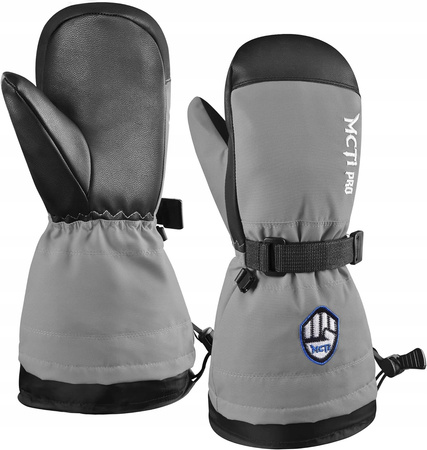 Rękawiczki MCTI szare rozm.S dziecięce jednopalczaste dla dzieci w wieku