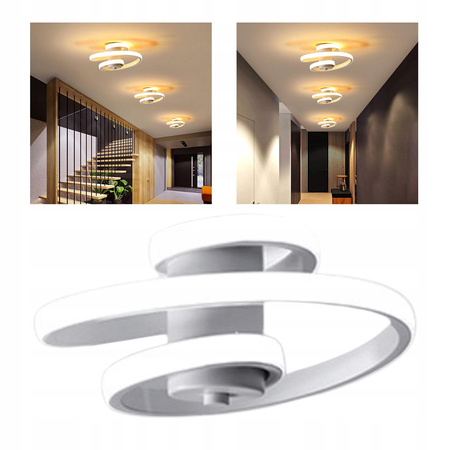 Nowoczesna lampa sufitowa LED, 24W 3500K (biała)