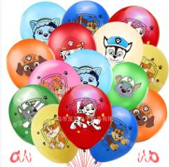 Zestaw Balonów Urodziny Balony Dekoracja 40 szt. z Motywem Piesków–4 Kolory