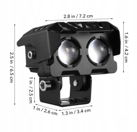 ŚWIATŁA PRZECIWMGIELNE DO MOTOCYKLA LED włącznik on/off