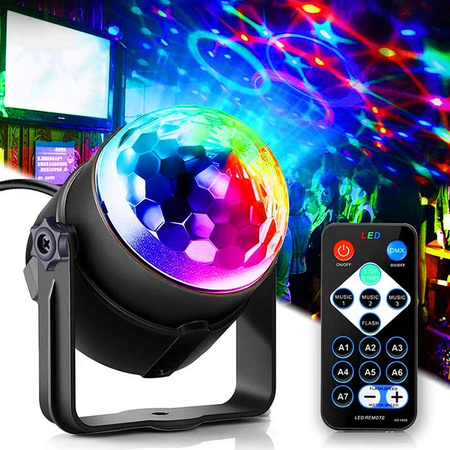  Projektor LED Star Light, oświetlanie DJ Party 2 SZT. + 2 PILOTY