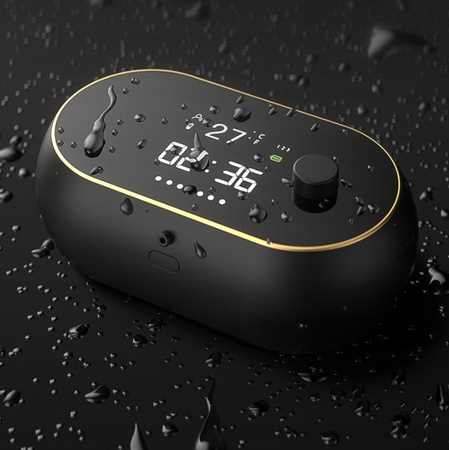 Premium Automatyczny Dozownik Pianki Zegar Temperatura ładowany USB -450Ml