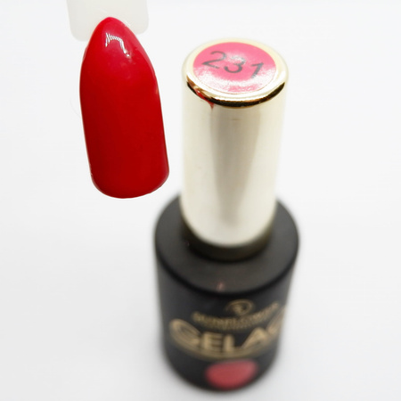 Gelaq Nr 231       Lakier Hybrydowy UV - Ognista Czerwień