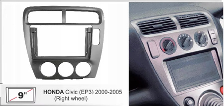 Ramka radia 9" 2 Din android do HONDA Civic Type R (EP3) 2000-2005