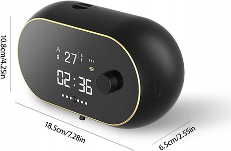 Premium Automatyczny Dozownik Pianki Zegar Temperatura ładowany USB -450Ml