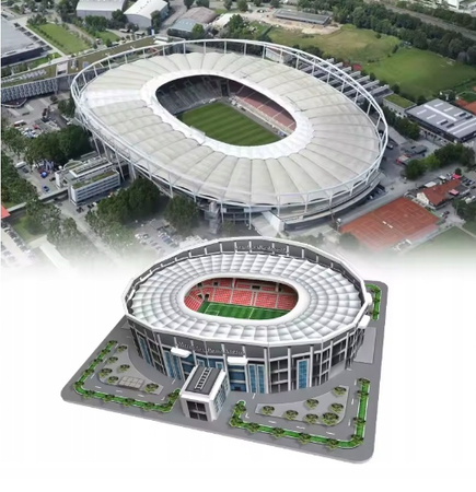 10X STADION PILKARSKI KLOCKI Z KOLEKCJI PUZZLE 3D 218 ELEMENTÓW