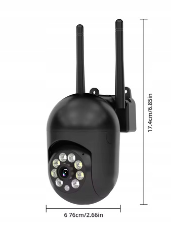 KAMERA ZEWNĘTRZNA OBROTOWA IP WIFI 1080P HD