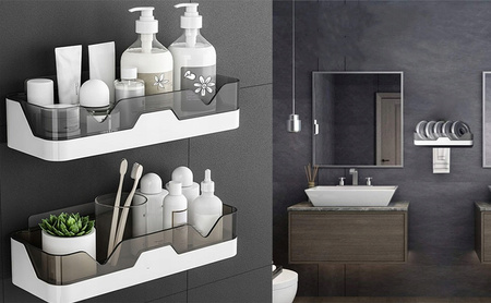  Koszyk Półki Łazienkowe Pod Prysznic Bez Wiercenia PÓŁKA ŁAZIENKOWA WISZĄCA