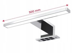 Kinkiet łazienkowy nad lustro chrom 30cm 5W LED