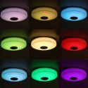 Lampa plafon LED RGB GŁOŚNIK Bluetooth 40w + PILOT 40 cm