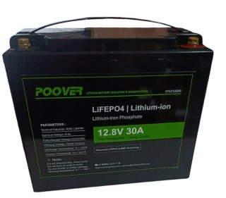 AKUMULATOR LITOWY LiFePO4 12,8V 30A + BMS