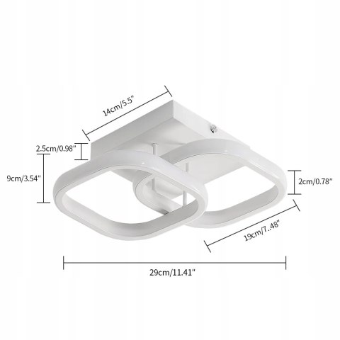 Lampa sufitowa biała