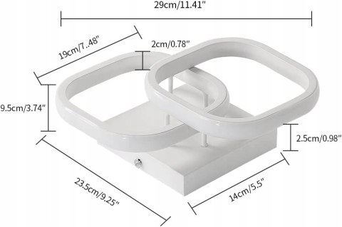 Lampa sufitowa biała