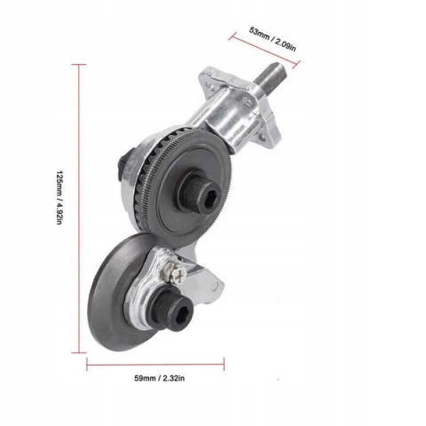 ADAPTER NAKŁADKA PRZYSTAWKA DO CIĘCIA BLACHY METALU NA WIERTARKĘ KOŃCÓWKA